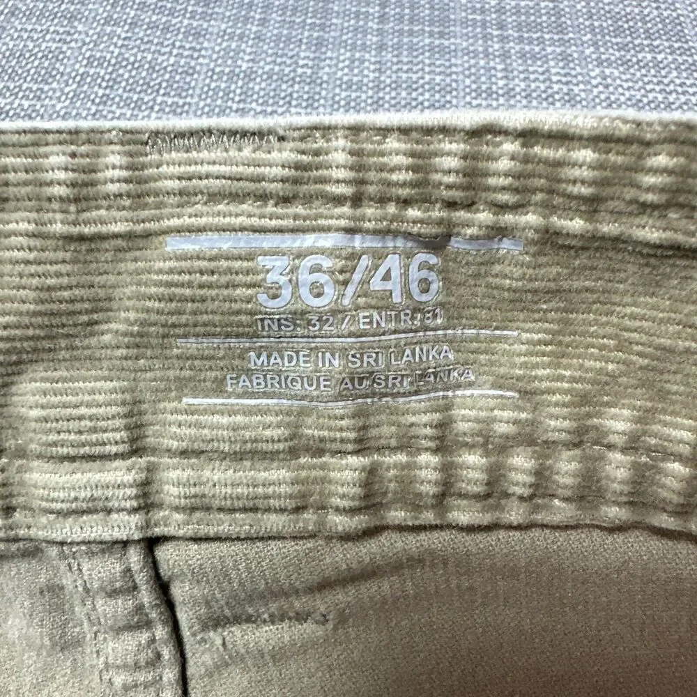 Mountain Hardwear Pants Men 36x30 Corduroy Tan Stretch Outdoor Academia Gorpcore